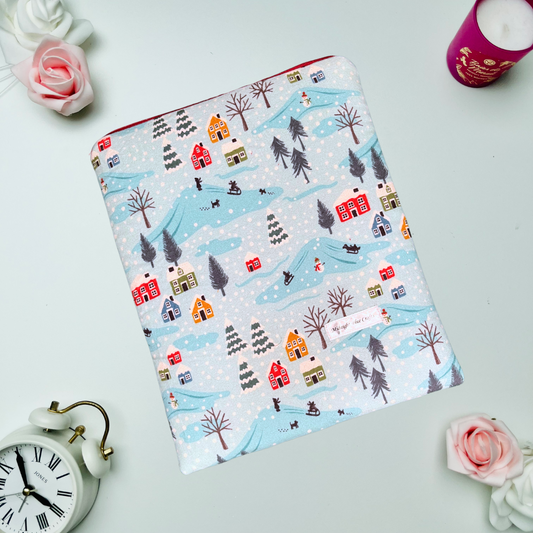 Winter Village - Book Sleeve - Flannel