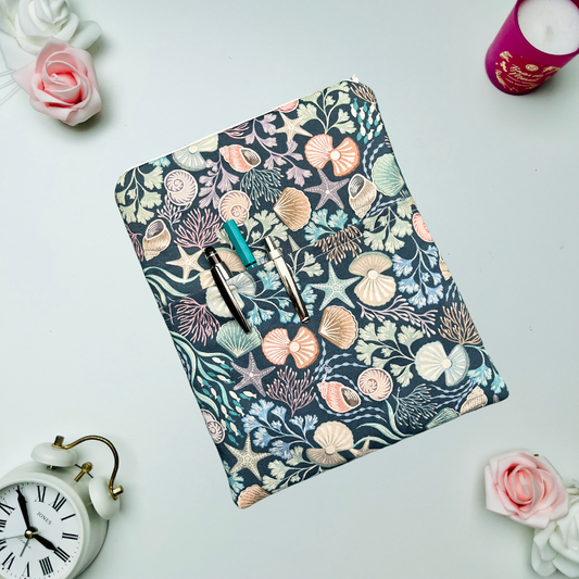 Ocean Pearl Book Sleeve with pocket