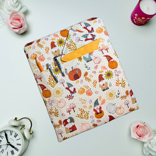 Autumn Gnomes - Book Sleeve with pocket