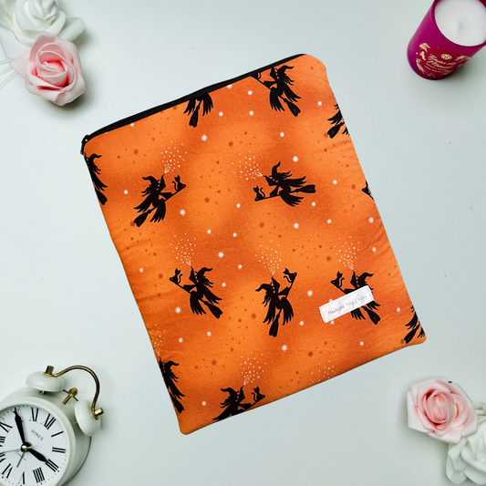 Halloween Witches - Book Sleeve - Silver Metallic